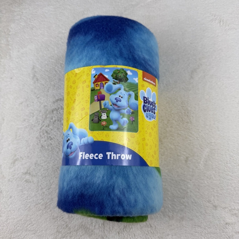 Nickelodeon‎ Blues Clues & You Fleece Throw  45x60in Puppy Mailbox House Design